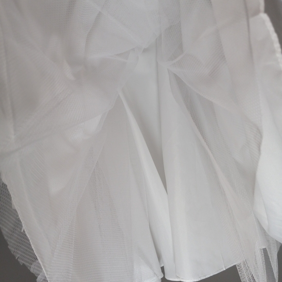 David's Bridal White Floral Girl, Communion, Party, Formal Dress Size 7 NWT - Picture 7 of 10